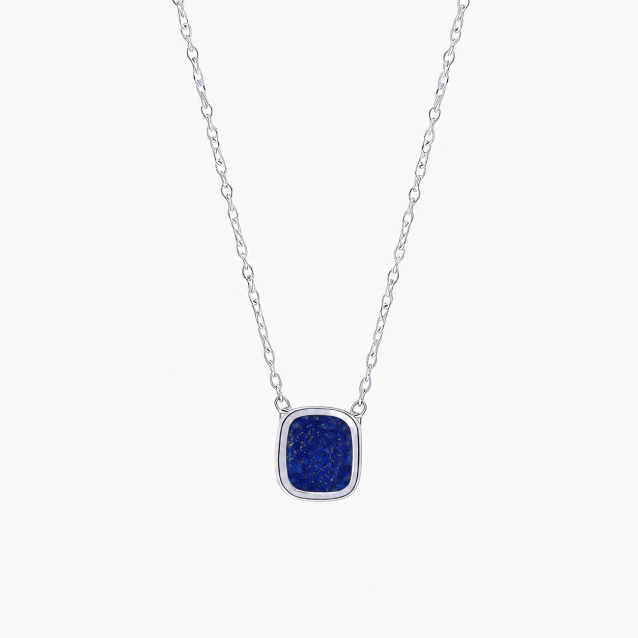 PETIT COLLIER MYKONOS ARGENT 925 & LAPIS LAZULI Skalli-Paris