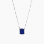 PETIT COLLIER MYKONOS ARGENT 925 & LAPIS LAZULI Skalli-Paris