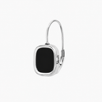 Boucles d'oreilles MYKONOS - Argent - Onyx SKALLI