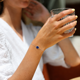 BRACELET MYKONOS - ARGENT 925 LAPIS LAZULLI SKALLI