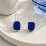 BOUCLES D'OREILLES MYKONOS ARGENT 925 LAPIS LAZULI SKALLI