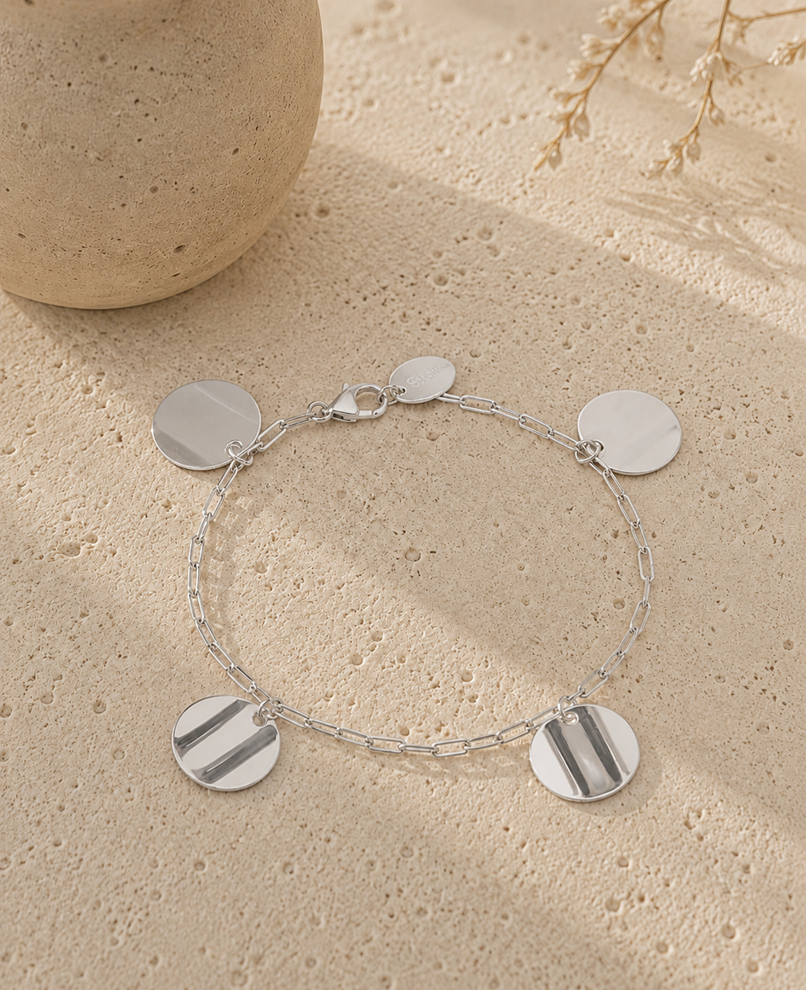 BRACELET PAMPILLE CHIPS ARGENT 925 SKALLI