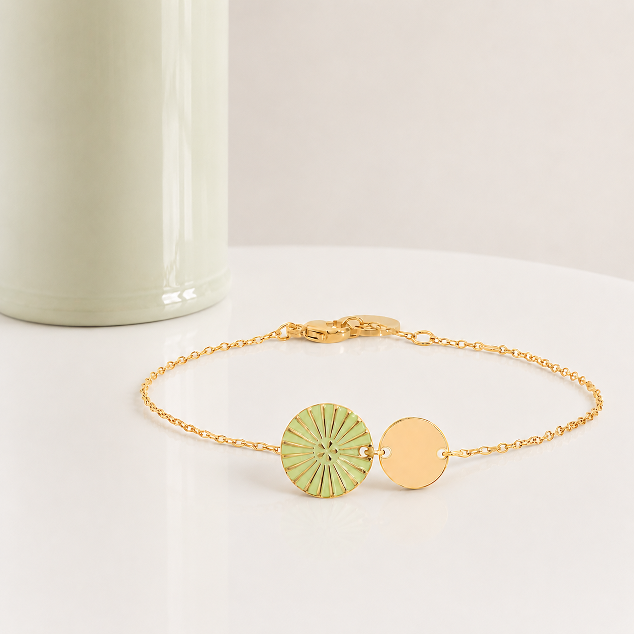 BRACELET KIMIKO VERT AMANDE Skalli-Paris