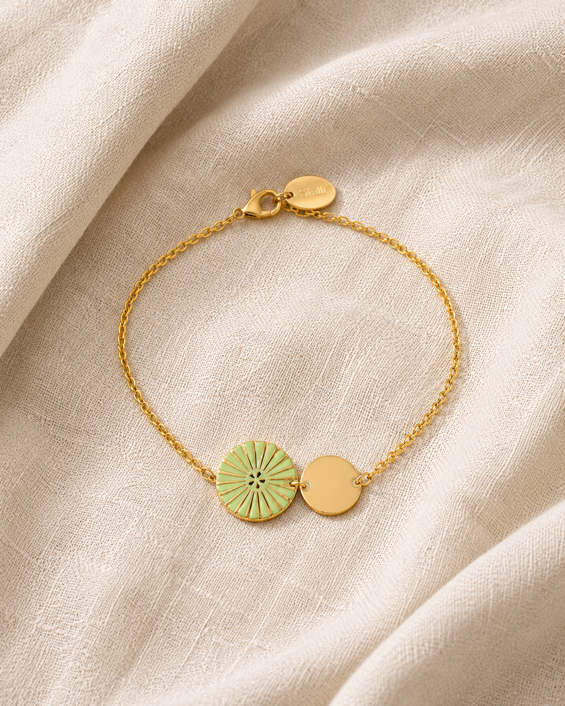 BRACELET KIMIKO VERT AMANDE Skalli-Paris