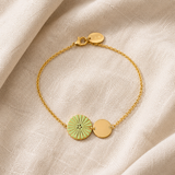 BRACELET KIMIKO VERT AMANDE Skalli-Paris