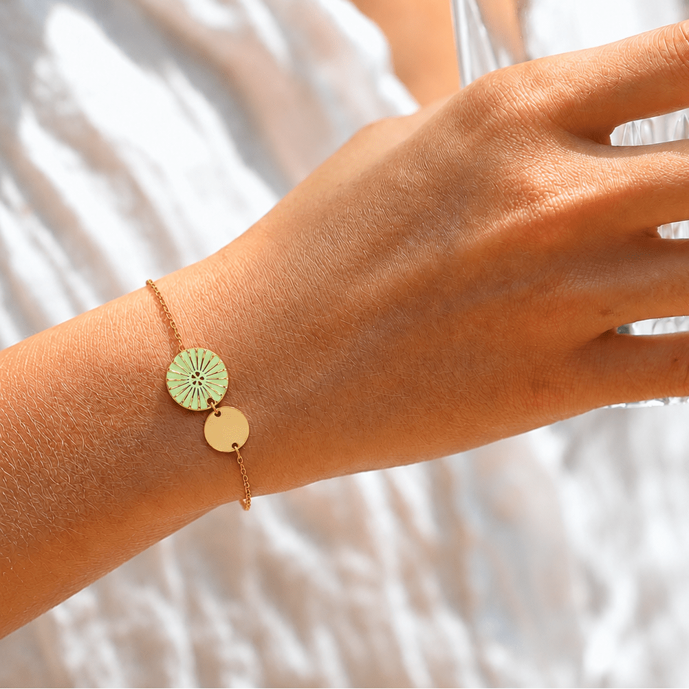 BRACELET KIMIKO VERT AMANDE Skalli-Paris
