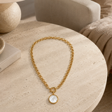 COLLIER JASERON 8mm  MYKONOS NACRE Skalli-Paris