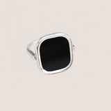 BAGUE MYKONOS ARGENT 925 ONYX SKALLI