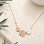 COLLIER SAKURA RÉSINE BLANCHE SKALLI
