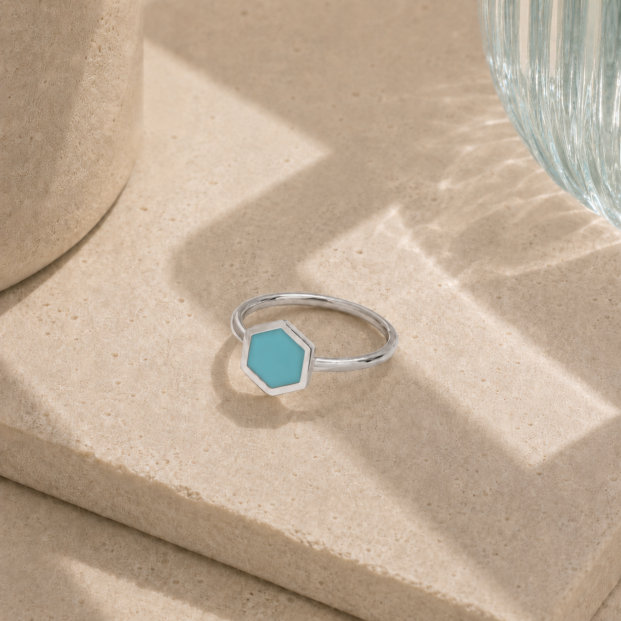 BAGUE HONEY ARGENT 925 TURQUOISE Skalli-Paris