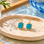 BOUCLES D'OREILLES MYKONOS TURQUOISE Skalli-Paris