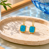 BOUCLES D'OREILLES MYKONOS TURQUOISE Skalli-Paris