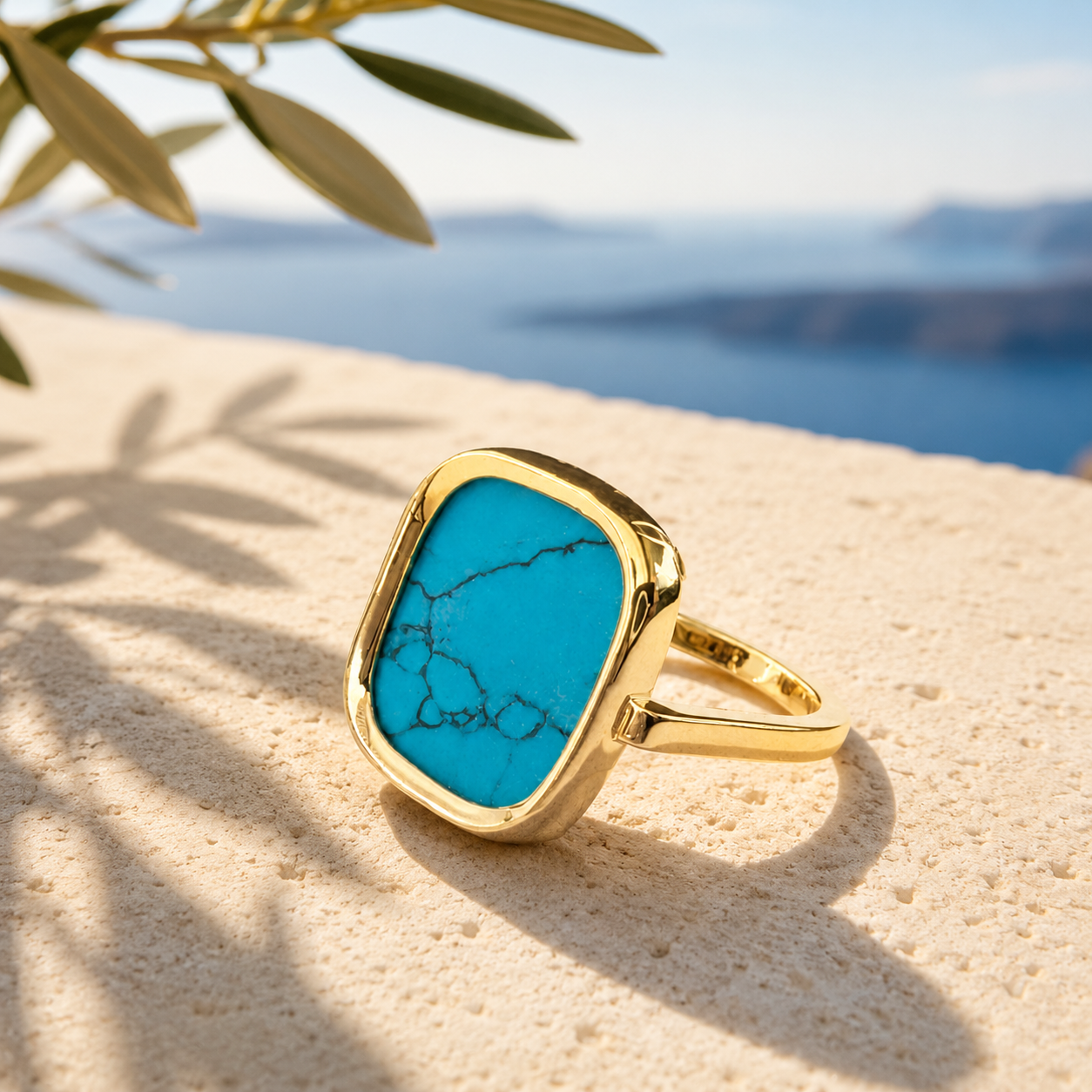 BAGUE MYKONOS TURQUOISE Skalli-Paris