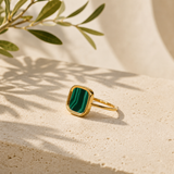 PETITE BAGUE MYKONOS MALACHITE SKALLI