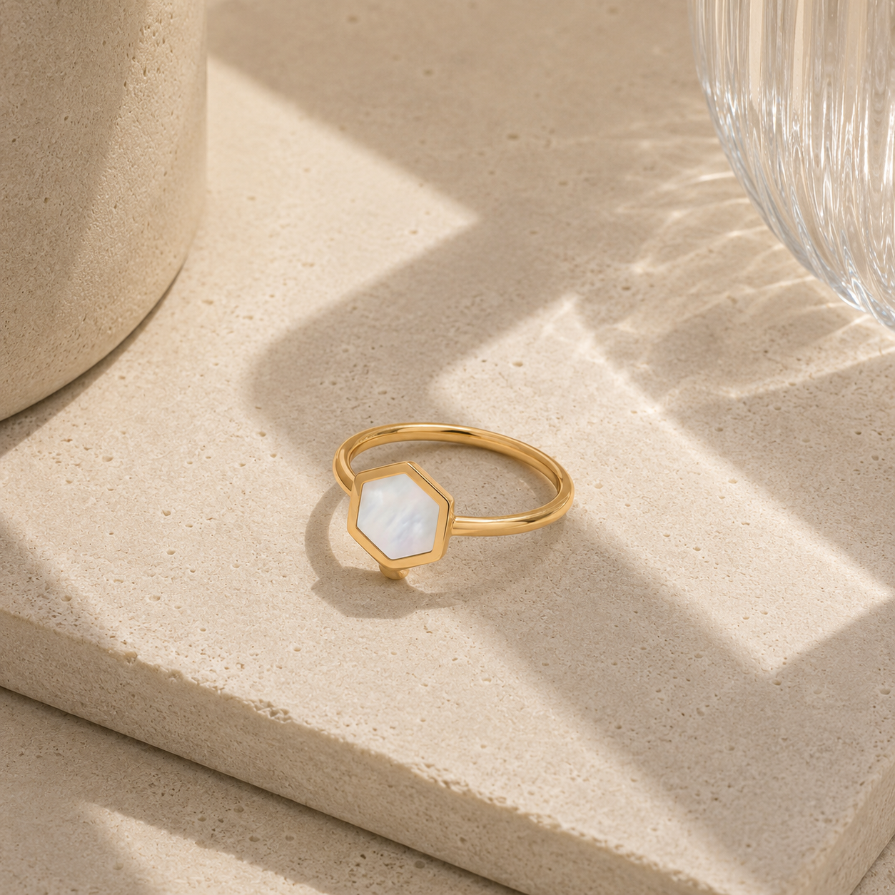 BAGUE HONEY NACRE SKALLI