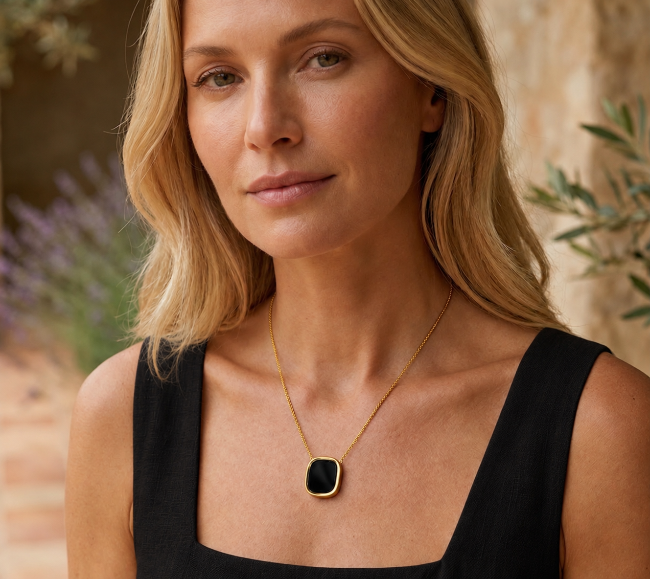 GRAND COLLIER MYKONOS ONYX SKALLI
