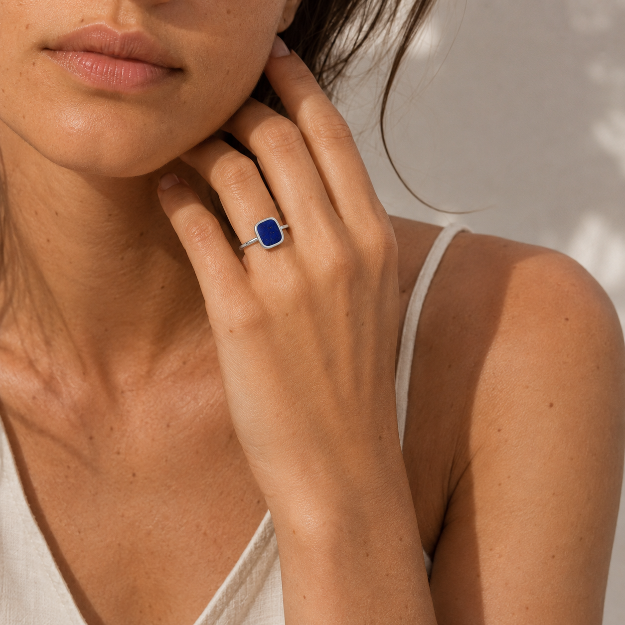 PETITE BAGUE MYKONOS LAPIS LAZULI Skalli-Paris