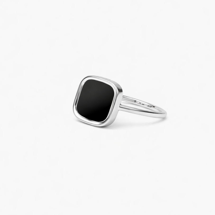 Petite Bague MYKONOS - argent 925 onyx SKALLI