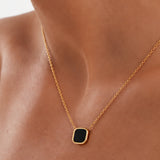 Petit collier MYKONOS onyx Skalli-Paris