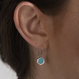Boucles d'oreilles HONEY argent 925 - turquoise