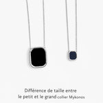 Grand collier MYKONOS argent 925 - onyx Skalli-Paris