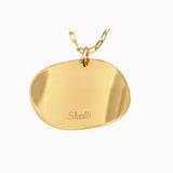 Grand collier CHIPS plaqué or