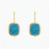 BOUCLES D'OREILLES MYKONOS TURQUOISE Skalli-Paris