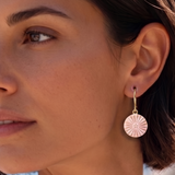 Petites boucles d'oreilles KIMIKO ROSE POUDRÉE Skalli-Paris