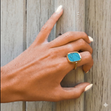 BAGUE MYKONOS TURQUOISE Skalli-Paris