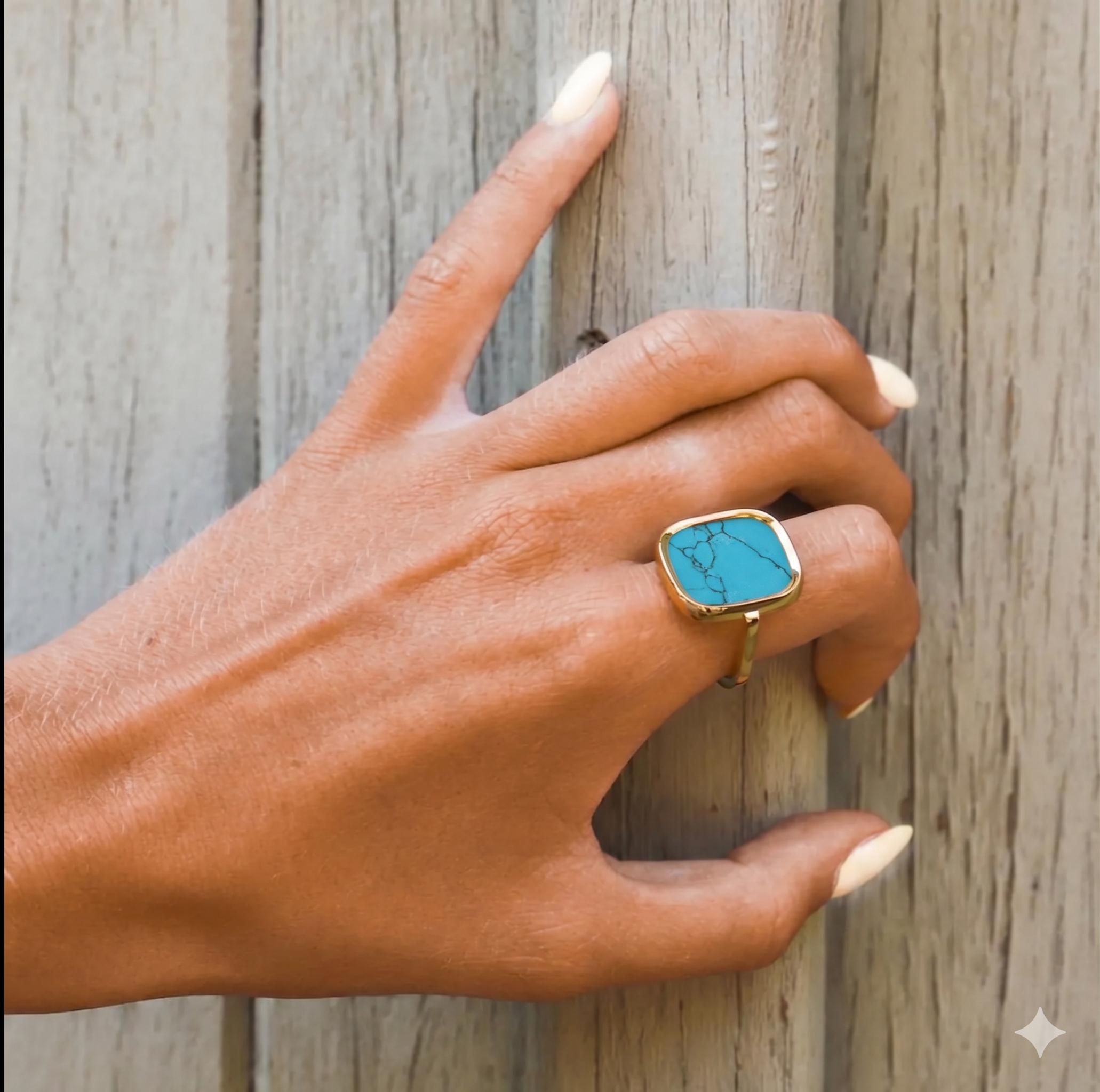 BAGUE MYKONOS TURQUOISE Skalli-Paris
