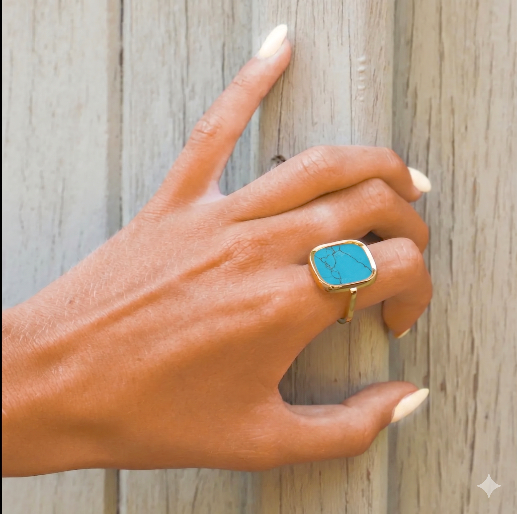 BAGUE MYKONOS TURQUOISE Skalli-Paris