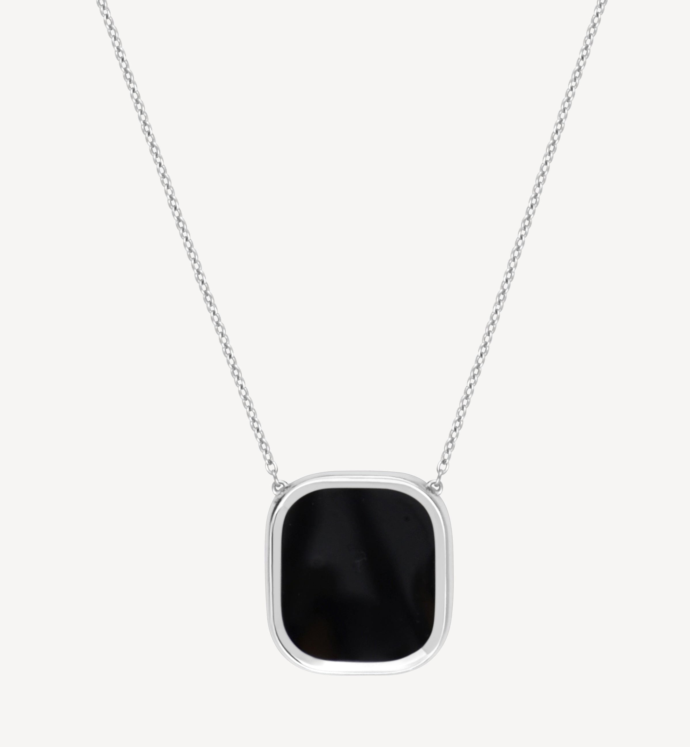 Skalli LARGE MYKONOS STERLING SILVER ONYX NECKLACE – Skalli