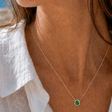 COLLIER HONEY MALACHITE SKALLI
