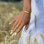 BAGUE TALISMAN plaqué or Skalli