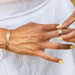 BAGUE TALISMAN plaqué or Skalli