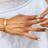 BAGUE TALISMAN plaqué or Skalli