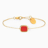 Bracelet MYKONOS -  Corail Rouge Reconstitué