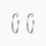 Boucles d’oreilles TALISMAN - Créoles - Argent
