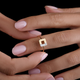 Bague pavée ARTY Or Jaune 750 & Diamants