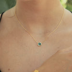 COLLIER HONEY MALACHITE SKALLI