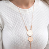 Collier Long SAKURA - Blanc