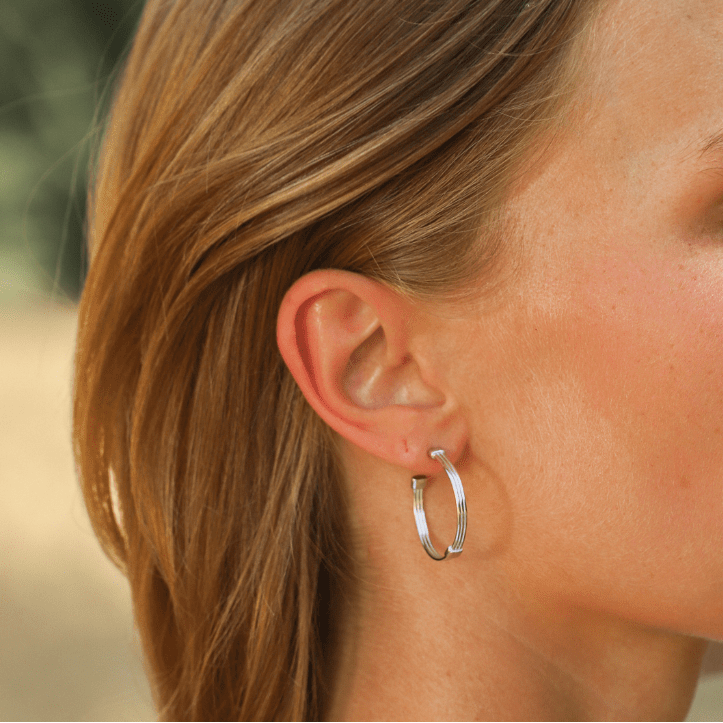 Boucles d’oreilles TALISMAN - Créoles - Argent SKALLI