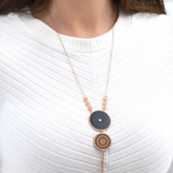 Collier Long SAKURA - Noir