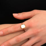 Petite Bague Mykonos Nacre