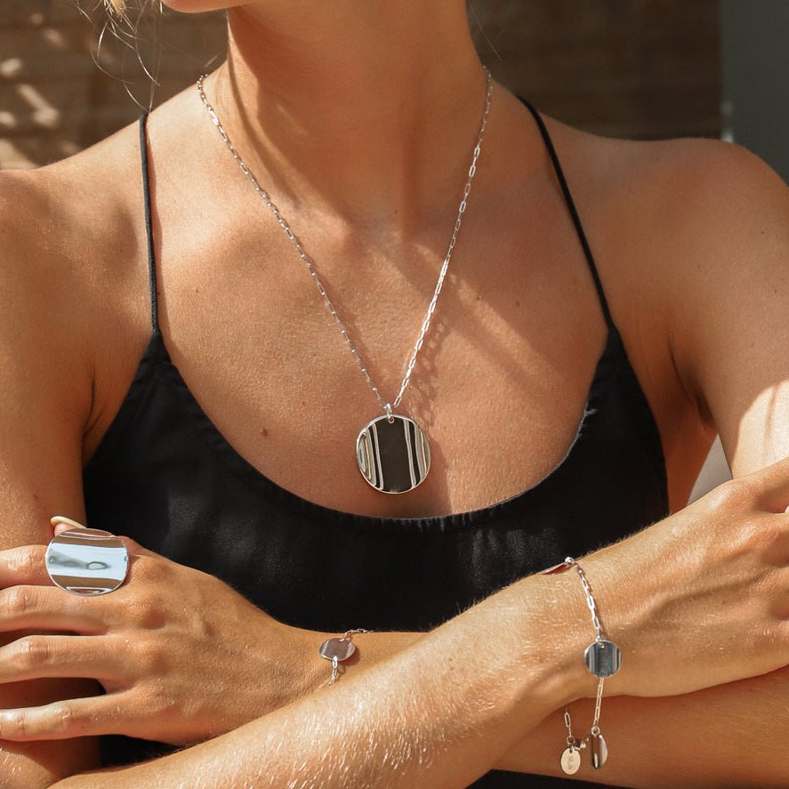 Grand collier Chips - Argent 925 SKALLI