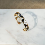 Bracelet Bangle Tropézienne - Résine Noire