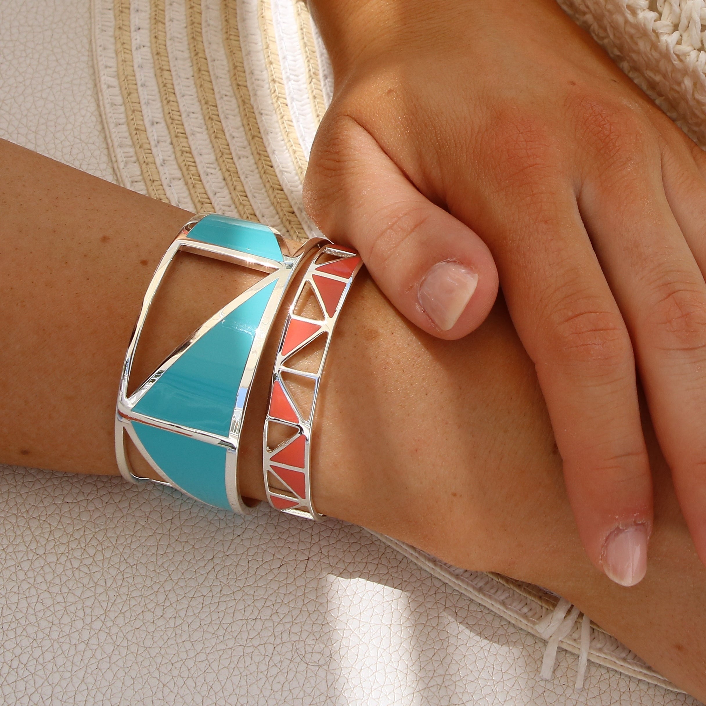 Bracelet Jonc Corail - Tropézienne SKALLI