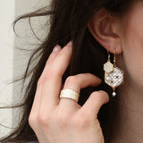 Boucles d'oreilles ANDALOUSE - Blanche