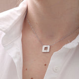 Collier ligne ARTY Or blanc & diamant