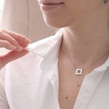 Collier ligne ARTY Or blanc & diamant